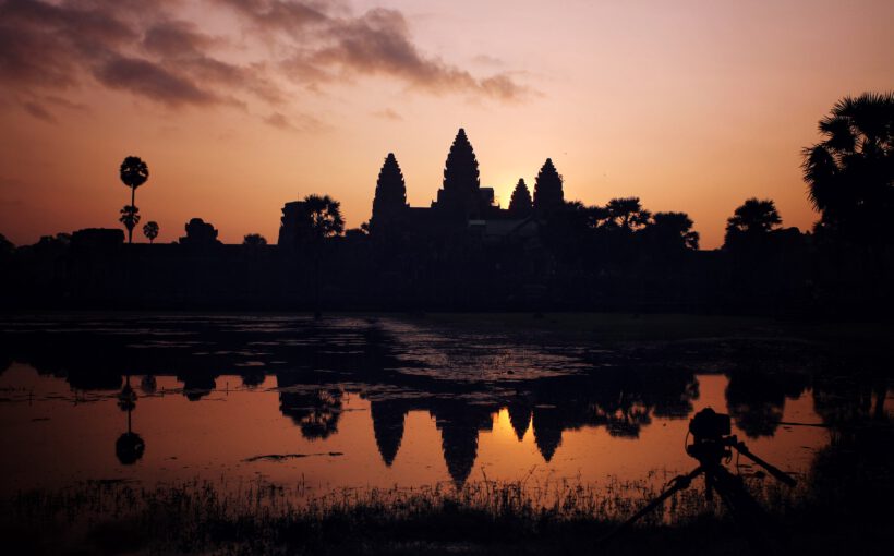 Angkor Wat - Haupttempel, Hauptattraktion und beliebtestes Postkartenmotiv des Angkor Park.