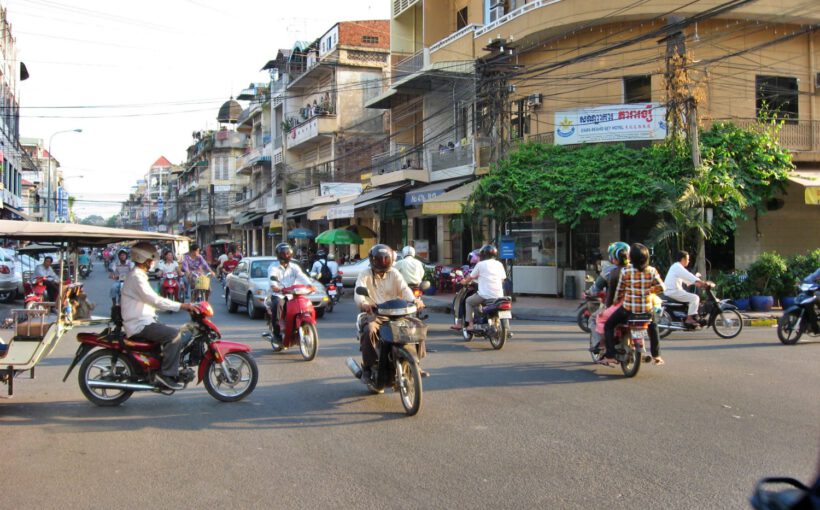 Chaotischer Verkehr in Phnom Penh